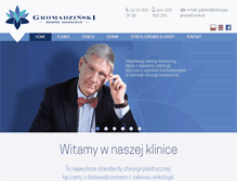 Tablet Screenshot of chirurgia-gromadzinski.pl